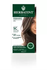 צבע שיער 5C ערמוני אפור בהיר הרבטינט Herbatint Permanent Herbal Haircolour Gel כליל הטבע