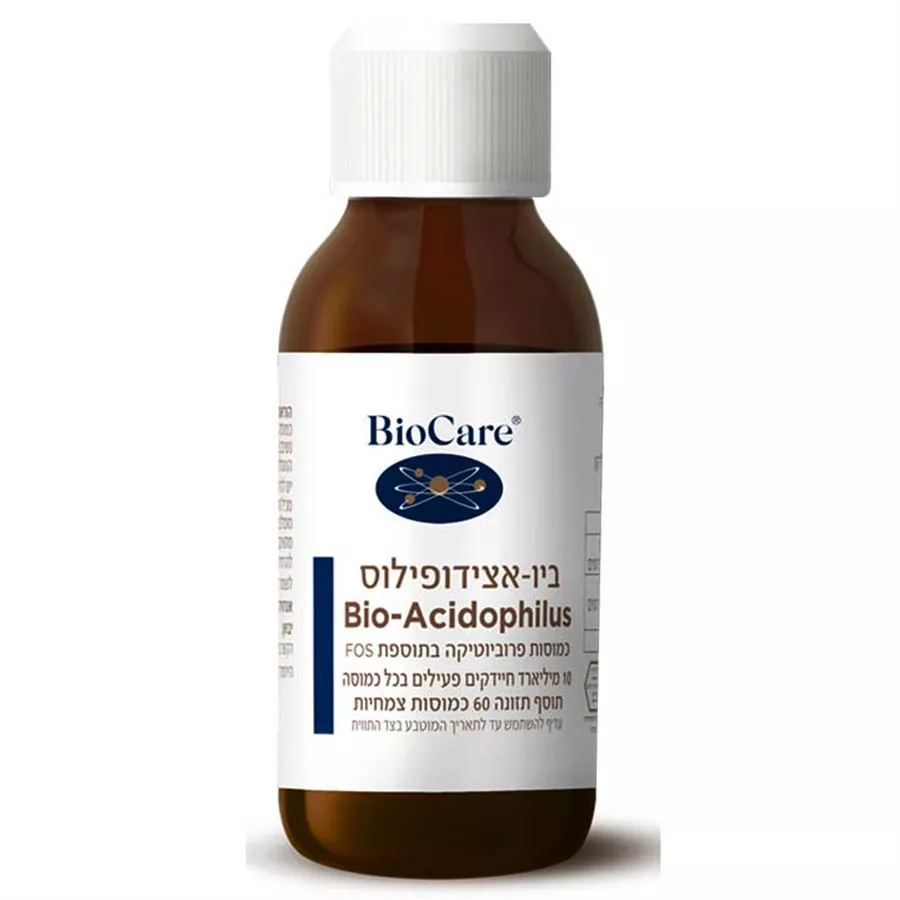 ביוקר ביו אצידופילוס 60 כמוסות BioCare Microcell Bio-Acidophilus