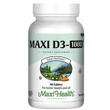 מקסי הלט 90 טבליות Maxi Health D3-1000 כליל הטבע