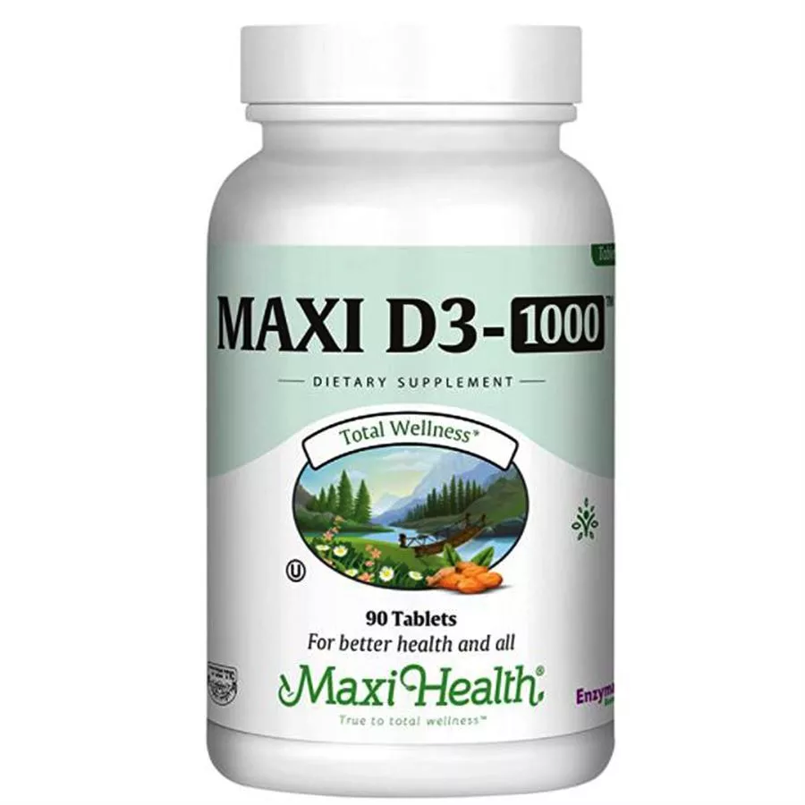 מקסי הלט 90 טבליות Maxi Health D3-1000