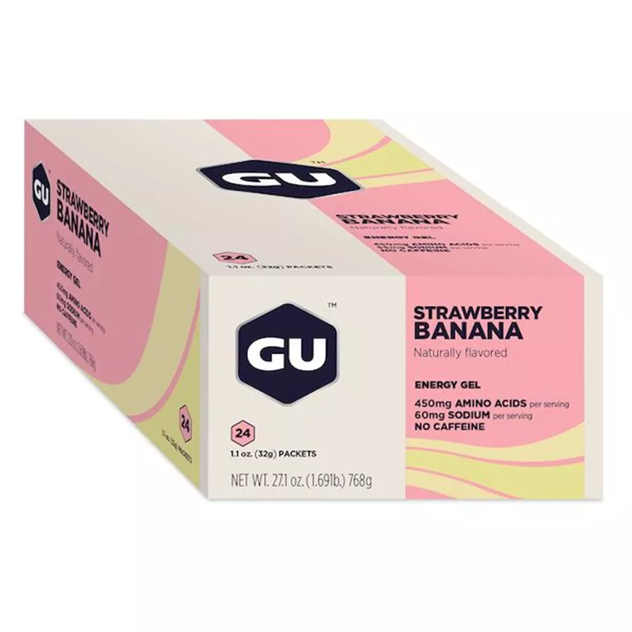 ג'ל אנרגיה תות בננה גו מארז 24*32 גרם Gu Srtawberry Banana