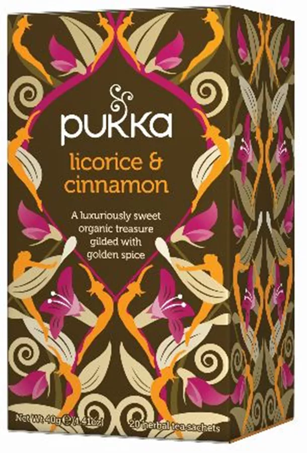 פוקה - ליקוריץ וקינמון 20 שקיקים Pukka Licorice & Cinnamon
