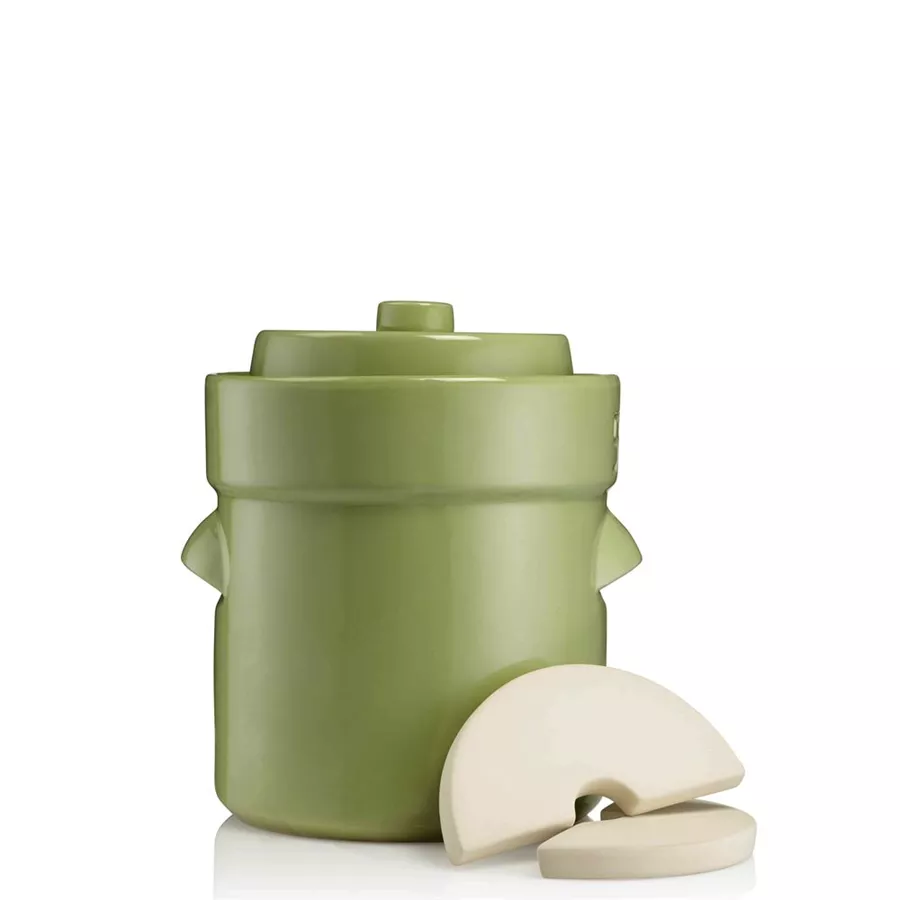 קדירת כבישה פרמנטה 3 ליטר ירוק ג'מוקה Jammoka FERMENTA