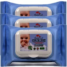 מגבוני אף ופנים לתינוקות מאמי קר 3 אריזות Mommy Care Baby Face&Nose Wipes כליל הטבע