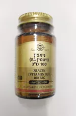 סולגאר - ניאצין (ויטמין B3) 100 מ"ג - SOLGAR NIACIN כליל הטבע