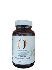 אשווגנדה  90 כמוסות צמחיםOSּ+ PURE NATURE ASHWAGANDHA EXTRACT כליל הטבע