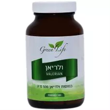 ולריאן - גריין לייף 100 כמוסות Green life Valerian כליל הטבע