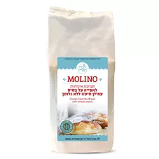 קמח הארץ תערובת איטלקית לאפייה על בסיס עמילן חיטה ללא גלטון 500 גרם MOLINO GLUTEN FREE MIX BREAD WITH WHEAT STARCH כליל הטבע