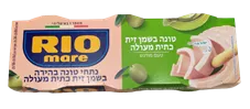 טונה שלישיות בשמן זית כתית מעולה - RIO MARE כליל הטבע