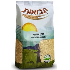 תבואות דוחן מקולף אורגני 500 גרם Tvuot Organic Hulled Millet כליל הטבע