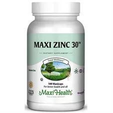 מקסי הלט 100 טבליות אבץ Maxi Health ZINC 30 כליל הטבע