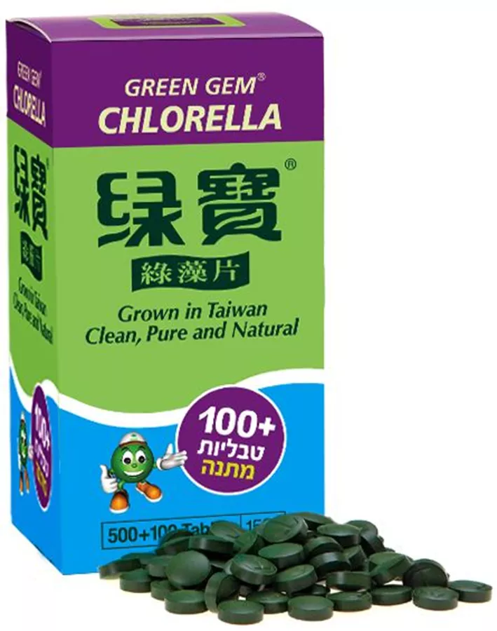 כלורלה אצה ירוקה ג'מוקה 600 טבליות Jammoka Green chlorella