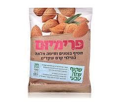 חטיף בוטנים וחיטה מלאה במילוי קרם שקדים שקוף שזה טבעי 30 גרם Shakoof-Tivi