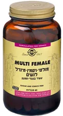 סולגאר - מולטי ויטמין מינרל לנשים 60 טבליות Solgar  Multi Female כליל הטבע
