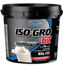 אנסי - אבקת חלבון איזו גרו 62, בטעם בננה 4.54 ק"ג Ansi Iso Gro 62 כליל הטבע
