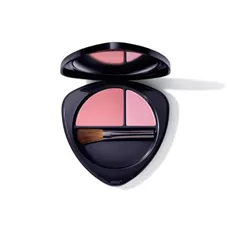 סומק ד"ר האושקה גוון 02 5.7 גרם Dr.Hauschka Dewy Peach Blush Duo כליל הטבע