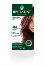 צבע שיער 5M מהגוני ערמוני בהיר הרבטינט Herbatint Permanent Herbal Haircolour Gel כליל הטבע