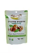 ערמונים אורגניים תבואות 100 גרם Organic Roasted Peeled Cbestnut Tvuot כליל הטבע