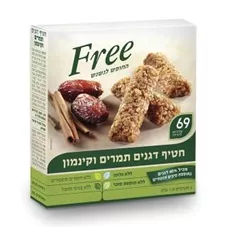 פריי חטיף דגנים תמרים וקינמון Free כליל הטבע