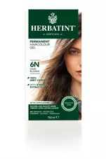 צבע שיער 6N בלונד כהה הרבטינט Herbatint Permanent Herbal Haircolour Gel כליל הטבע