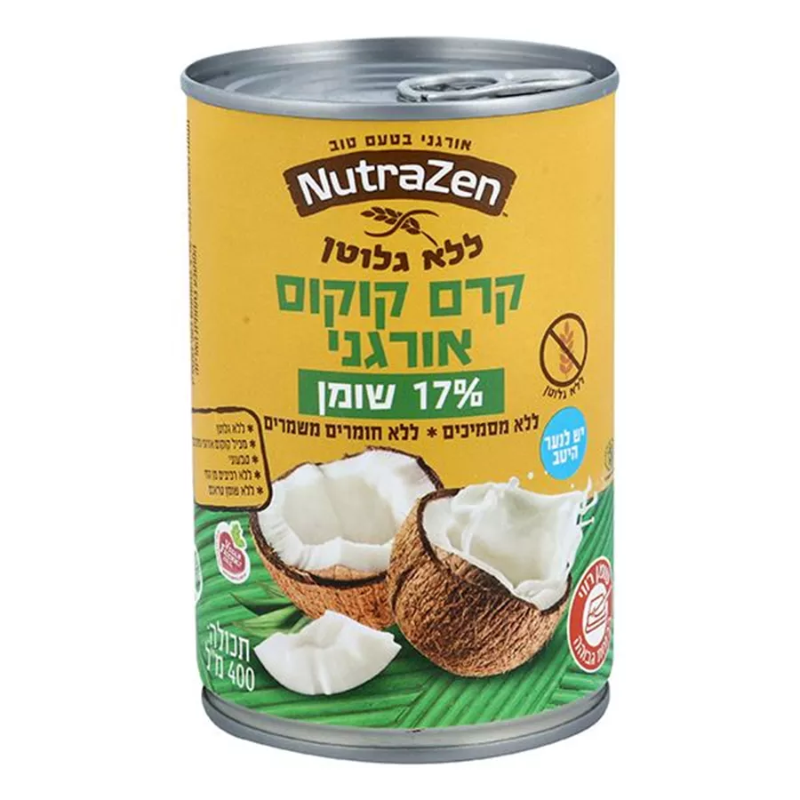 קרם קוקוס אורגני נוטרה זן 400 מ