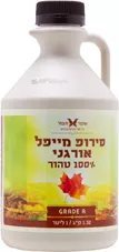 סירופ מייפל 100% טהור שקד תבור 1 ליטר כליל הטבע