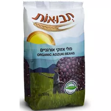 תבואות פולי אזוקי אורגניים 500 גרם Tvuot Organic Adzuki Beans כליל הטבע