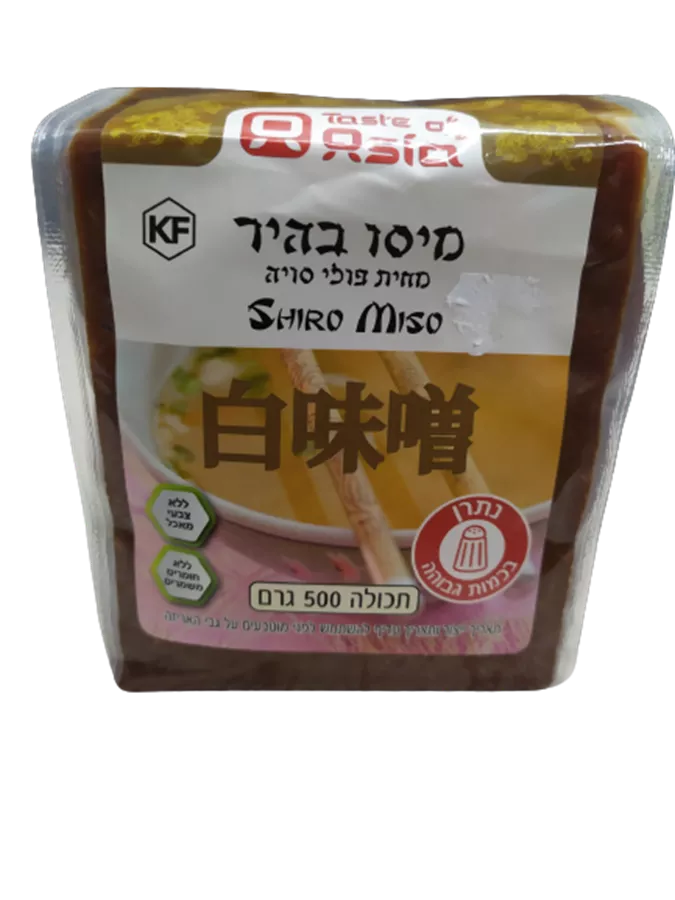 טייסט אוף אסיה מיסו בהיר מחית פולי סויה 500 גרם  TASTE OF ASIA AKA MISO
