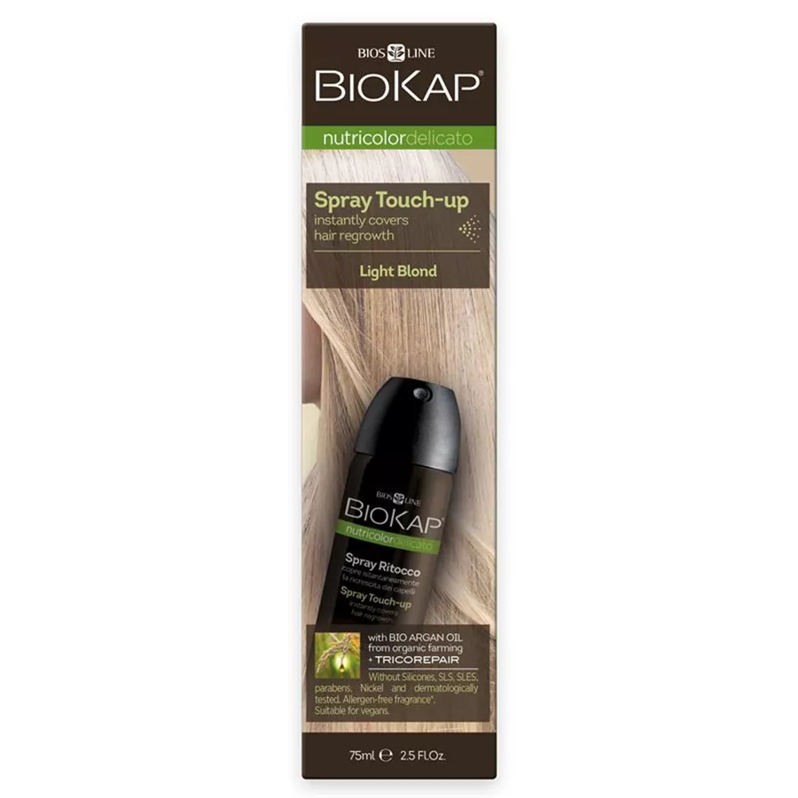 ביו קאפ - ספריי צבע מהיר צמחי בלונד בהיר 75 מ״ל  BioKap