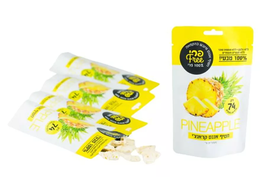 חטיף אננס קראנצ' פרי פריי 20 גרם Pri Free Pineapple