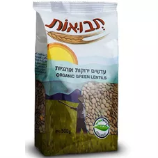 תבואות עדשים ירוקות אורגניות 500 גרם Tvuot Organic Green Lentils כליל הטבע