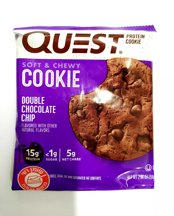 עוגיית חלבון עם שוקולד צ'יפס כפול - QUEST PROTEIN COOKIE