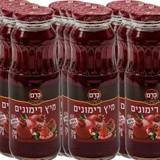 כרם - מיץ רימונים 100% טבעי 12 יחידות  12*250 מ"ל Kerem (אין אפשרות להוציא משלוח יותר מ - 6 יח ) *מוצר זה מחייב משלוח כפול (2 חבילות ) כליל הטבע