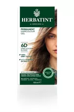 צבע שיער 6D בלונד מוזהב כהה הרבטינט Herbatint Permanent Herbal Haircolour Gel כליל הטבע