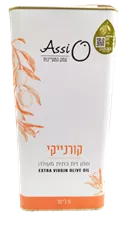 שמן זית כתית מעולה קורנייקי אסי 5 ליטר - Extra Virgin Olive Oil Assi כליל הטבע