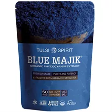 בלו מג'יק ספירולינה כחולה באבקה 50 גרם TULSI SPIRIT BLUE MAGIK כליל הטבע