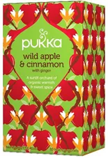 פוקה - תה תפוח פראי וקינמון 40 גרם 20 שקיקים Pukka Wild Apple & Cinnamon כליל הטבע