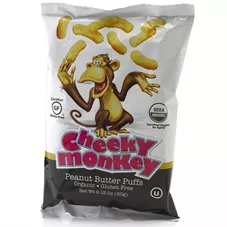 השדה - חטיף בוטנים צ'יקי מאנקי השדה 60 גרם Hasade Organic Peanut Butter Puffs כליל הטבע
