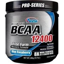 Bcaa 12400 אנסי בטעם פטל כחול 450 גרם Ansi Bcaa 12400 כליל הטבע
