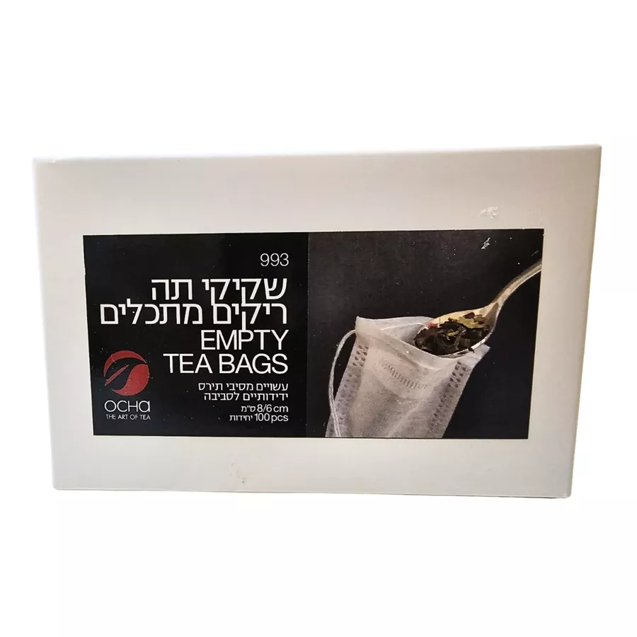 שקיקי תה מתכלים 100 יחידות OCHA