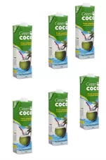 מי קוקוס גרין קוקו אורגני 1 ליטר 6 יחידות מארז Green Coco כליל הטבע