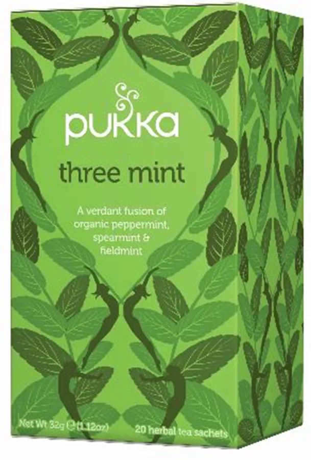 פוקה - תה שלוש מנטה 32 גרם 20 שקיקים Pukka Three Mint