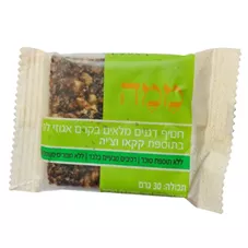 חטיף דגנים מלאים בקרם אגוזי לוז בתוספת קקאו וצ'יה ממה 30 גרם כליל הטבע