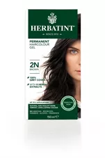צבע שיער 2N חום הרבטינט Herbatint Permanent Herbal Haircolour Gel כליל הטבע