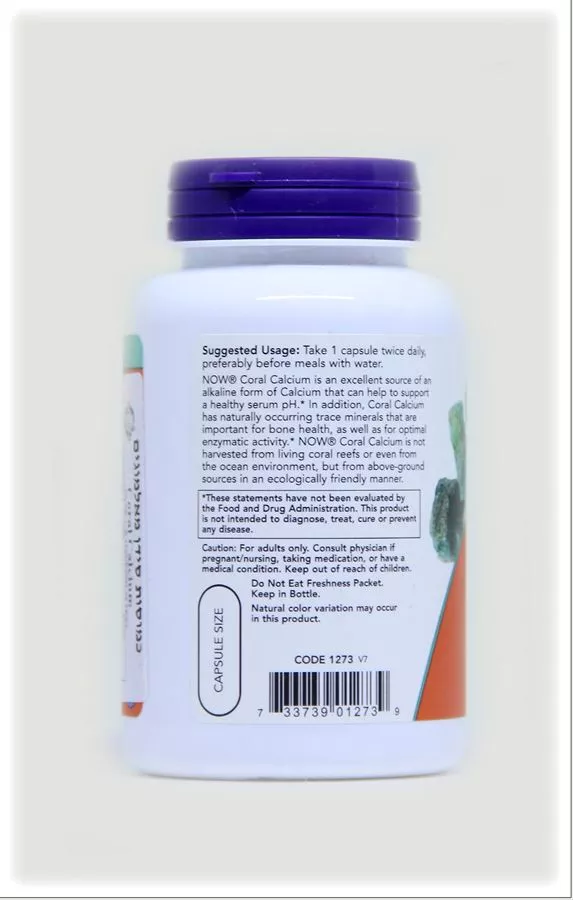 סידן מאלמוגים נאוו 100 כמוסות Coral Calcium Now