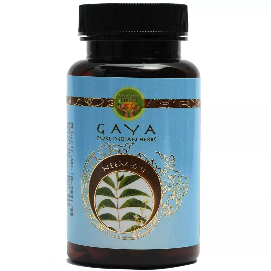 גאיה - ניים כמוסות צמחים 54.5 גרם 90 כמוסות GAYA Pure Indian Herbs Neem