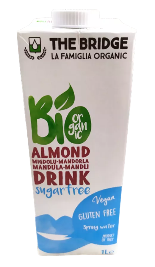 דה ברידג' משקה שקדים אורגני 3% The Bridge Bio Almond Drink