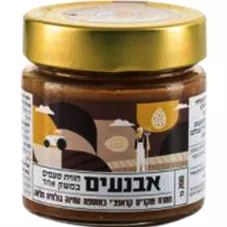 משק אבנעים - ממרח שקדים קראנצ'י בתוספת טחינה גולמית מלאה 200 גרם כליל הטבע