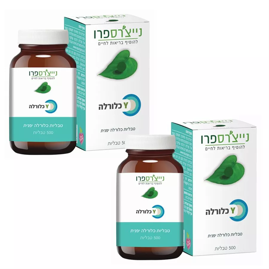 נייצ'רס פרו - Y כלורלה  2*500 טבליות   Nature's Pro Y Chlorella