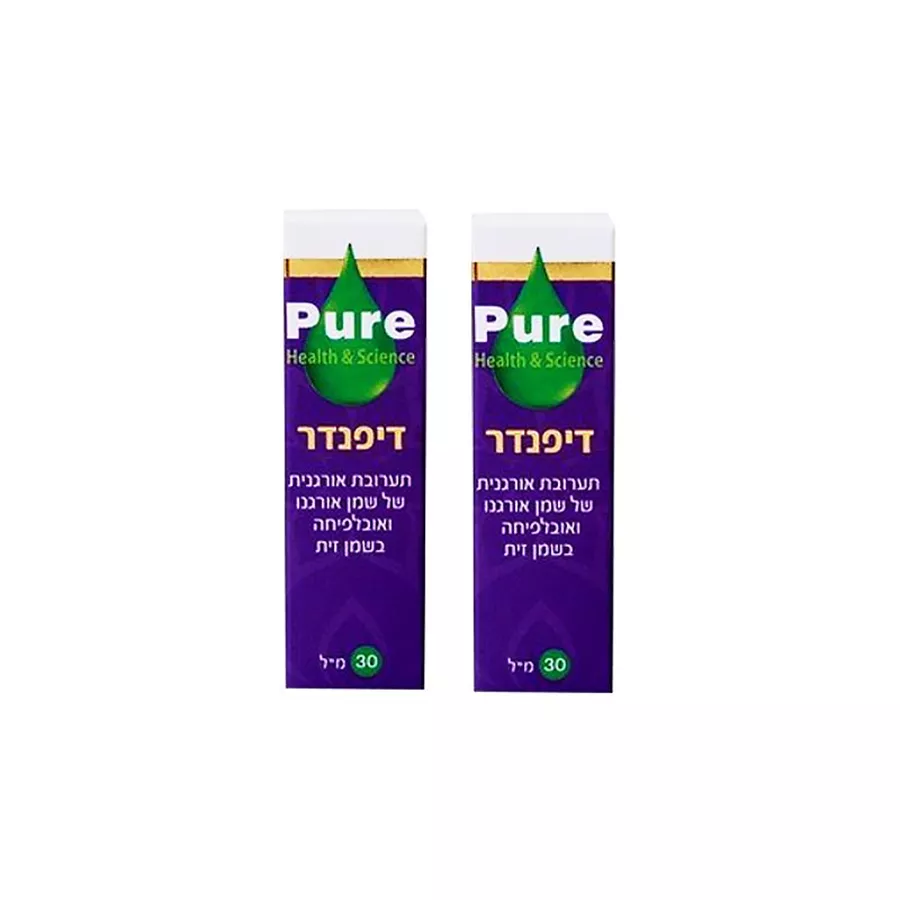 פיור דיפנדר שמן אורגנו אורגני פראי עם אובליפיחה 2*30 מ